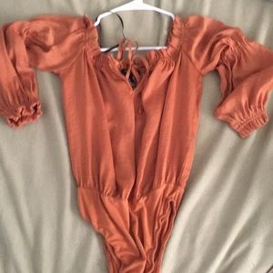 Orange beautiful blouse
